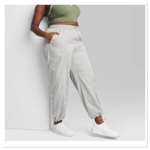 Women’s High Rise Toggle Parachute Pants Wild Fable XXL